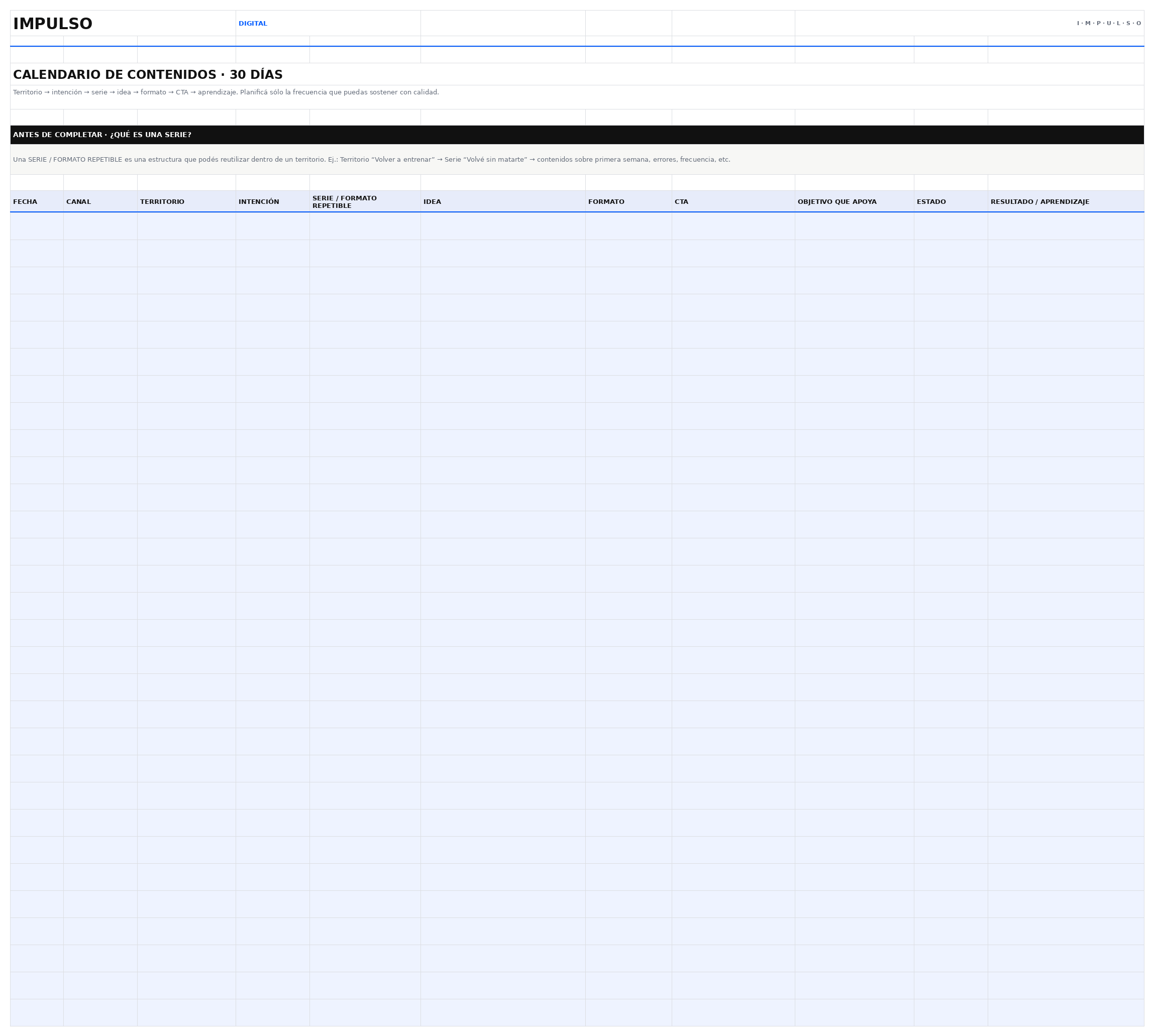 Preview Calendario de contenidos